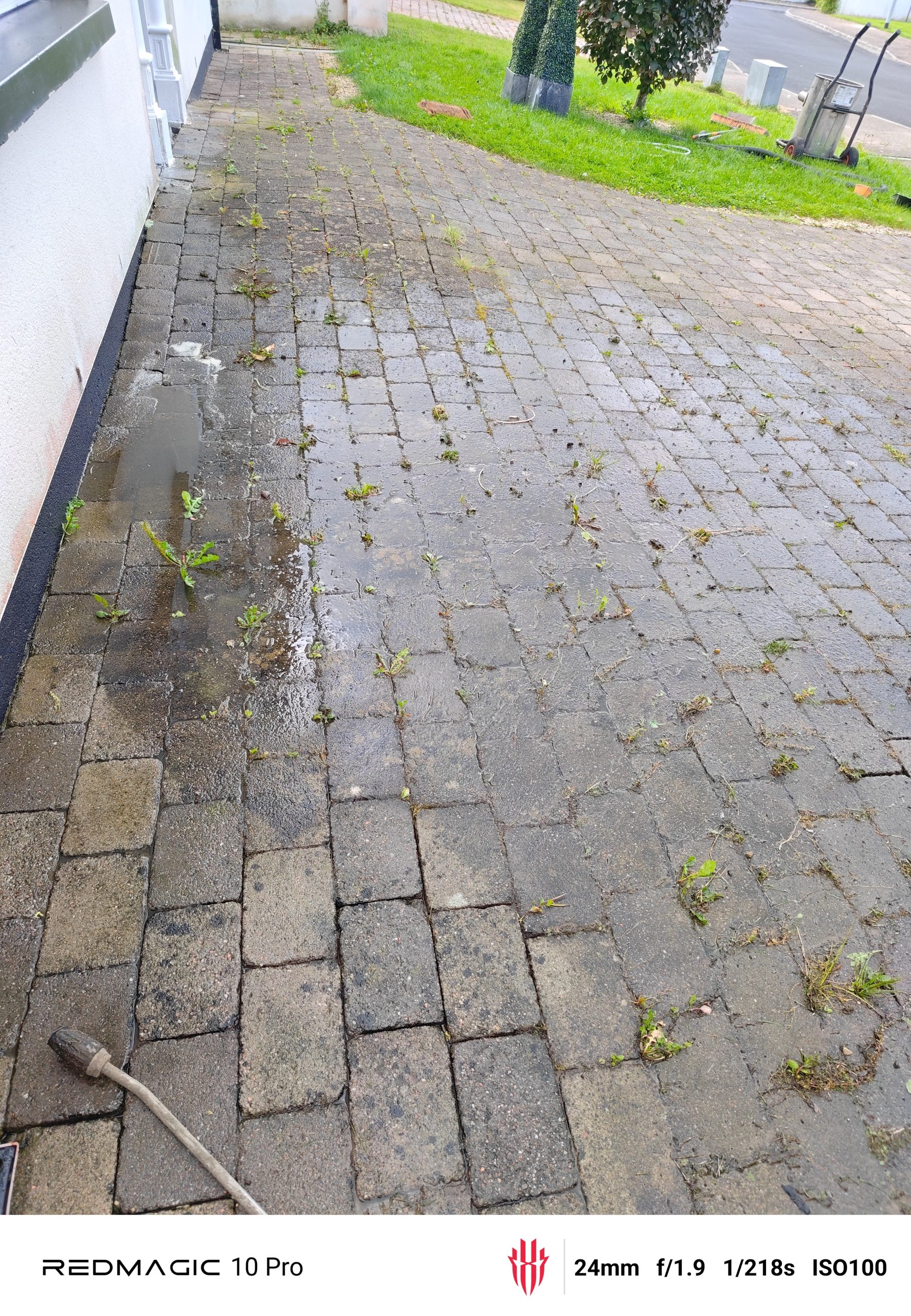 Pressure Washing Before