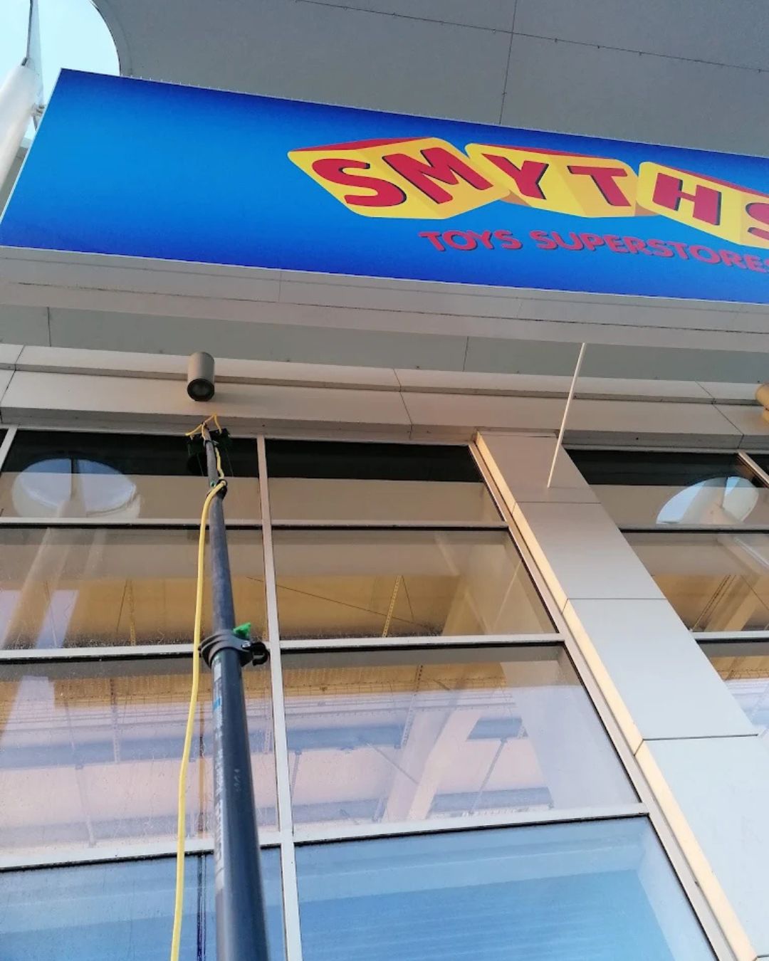 Cleaning Windows at Smyths in Limerick